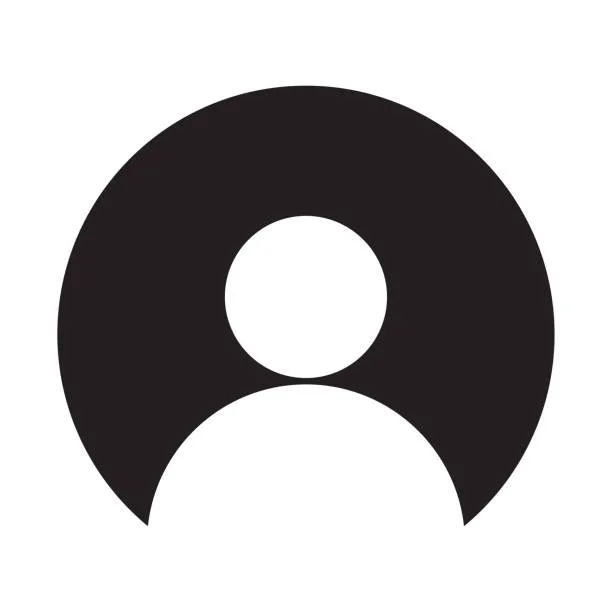 Flat white icon man for web design. Silhouette flat illustration. Vector illustration. stock image. EPS 10.